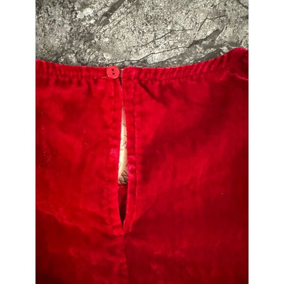 Chelsea & Violet Womens Velvet Flutter Sleeve Mini Dress Red NWT Sz M - Picture 9 of 14